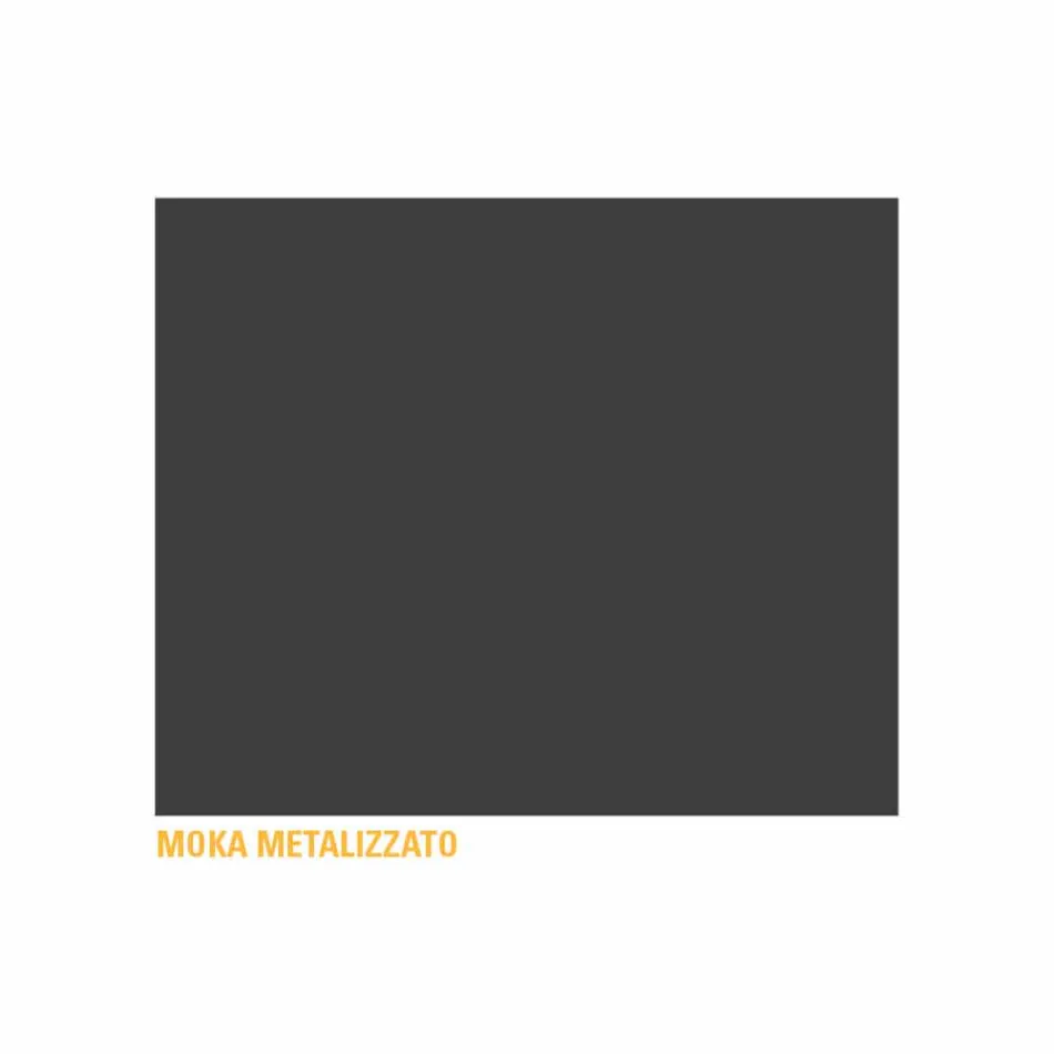 طاولة قهوة معدنية مع صينية حاوية مصنوعة في إيطاليا - نومبو Viadurini