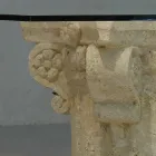 كرسي استرخاء معاصر من الحجر والكريستال من تصميم Balos الكلاسيكي Viadurini