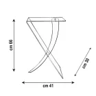 طاولة قهوة من زجاج شبكي من فيرجن بوليمر، صنع في إيطاليا - إلسا Viadurini