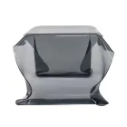 طاولة قهوة مصنوعة يدويًا من زجاج شبكي بلاستيكي، مصنوعة في إيطاليا - بيبو Viadurini