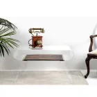 طاولة قهوة من زجاج شبكي شفاف أو خشب بتصميم جبس Viadurini