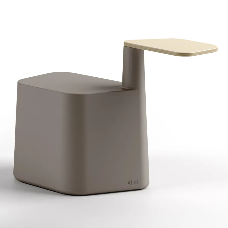 طاولة قهوة مصنوعة من البولي إيثيلين وخشب البتولا، صنع في إيطاليا - كليو Viadurini