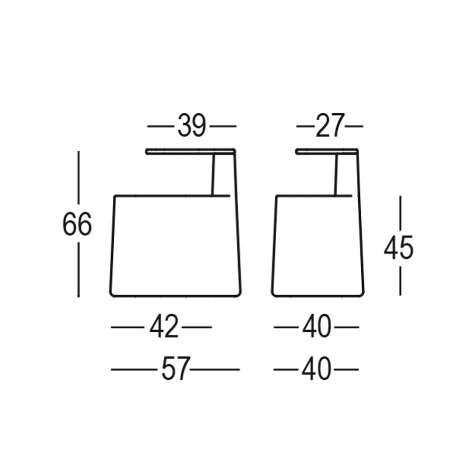 طاولة قهوة مصنوعة من البولي إيثيلين وخشب البتولا، صنعت في إيطاليا - كليو Viadurini