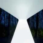 طاولة قهوة مشرقة مع غطاء من البولي إيثيلين الأبيض - حادة Viadurini