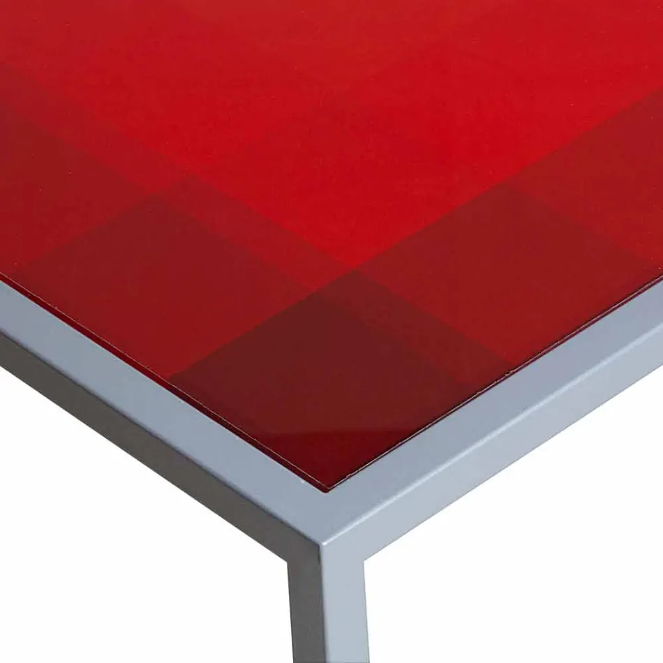 Modern 50x50cm coffee table in Nina metal, made in Italy Viadurini