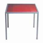 Modern 50x50cm coffee table in Nina metal, made in Italy Viadurini