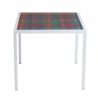 Modern 50x50cm coffee table in Nina metal, made in Italy Viadurini
