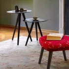 طاولة قهوة حديثة ذات سطح دائري من جريس، صنع في إيطاليا - شتوتغارت Viadurini