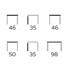 طاولة قهوة عصرية من خشب الجرجير والزان، صنعت في إيطاليا - تيتانيك Viadurini