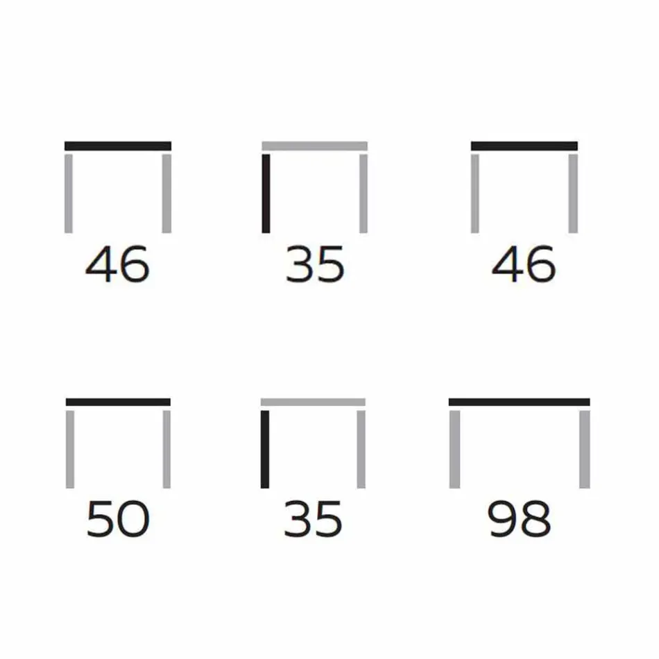 طاولة قهوة عصرية من خشب الجرجير والزان، صنعت في إيطاليا - تيتانيك Viadurini
