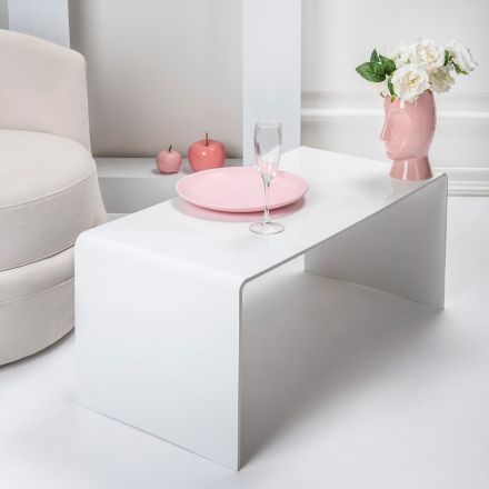 طاولة قهوة مصنوعة من زجاج شبكي صنع في إيطاليا - ياسمين Viadurini