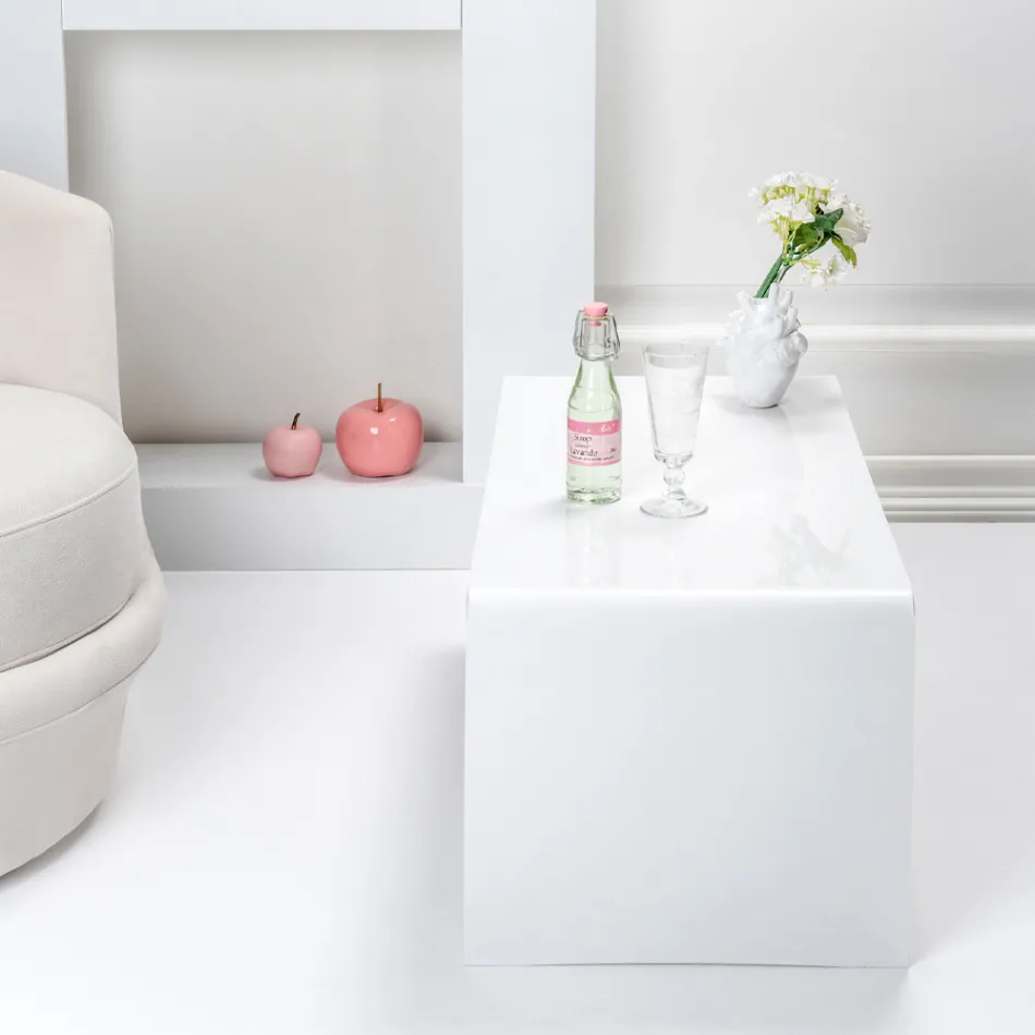 طاولة قهوة مصنوعة من زجاج شبكي صنع في إيطاليا - ياسمين Viadurini