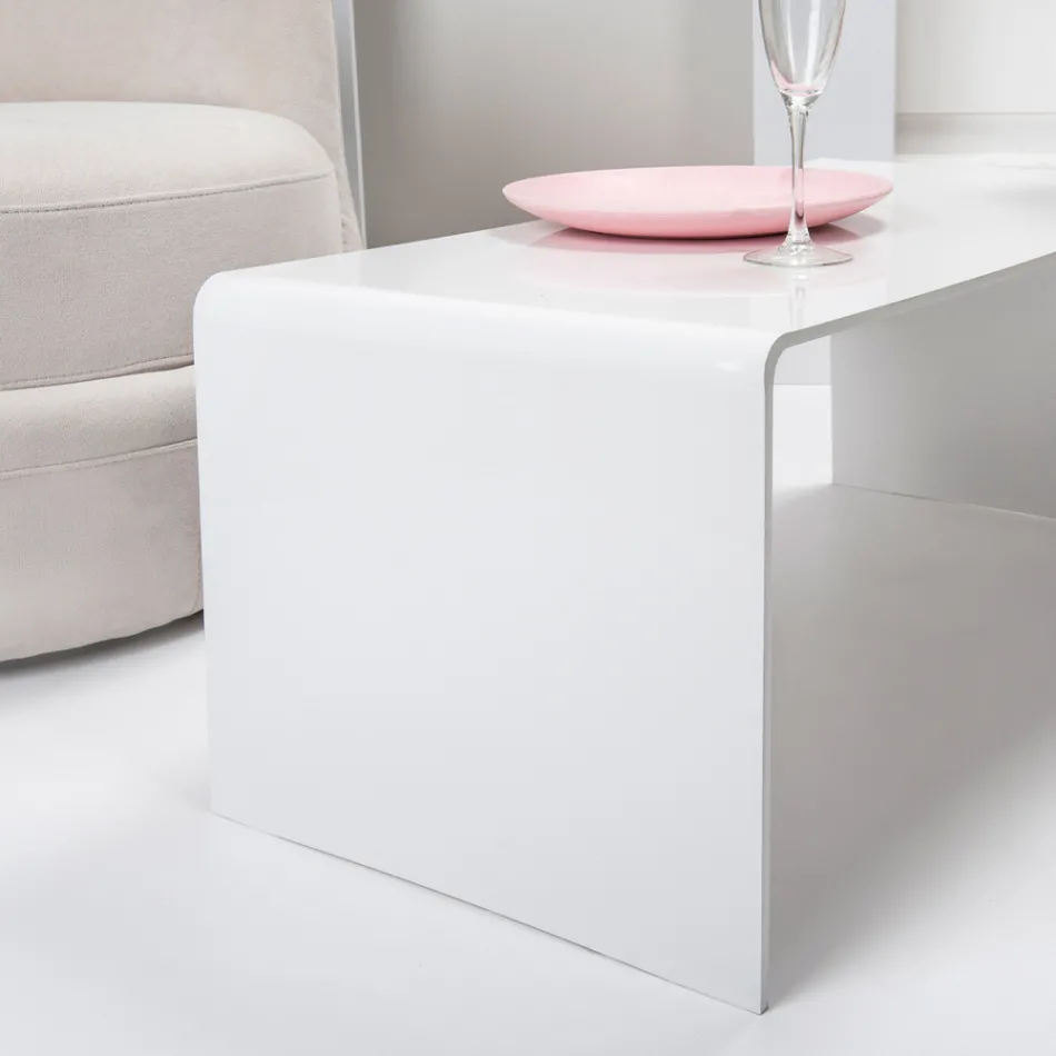 طاولة قهوة مصنوعة من زجاج شبكي صنع في إيطاليا - ياسمين Viadurini