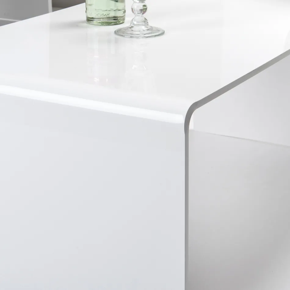 طاولة قهوة مصنوعة من زجاج شبكي صنع في إيطاليا - ياسمين Viadurini