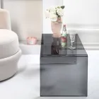 طاولة قهوة مصنوعة من زجاج شبكي صنع في إيطاليا - ياسمين Viadurini