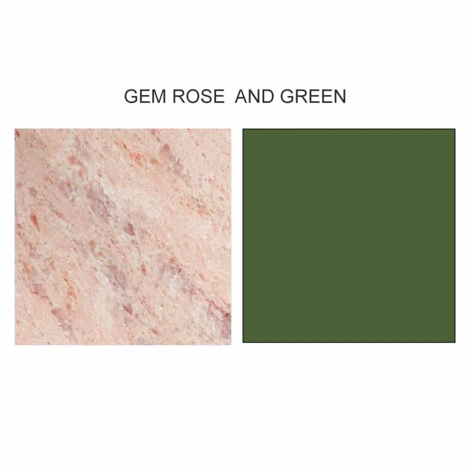 طاولة قهوة بتصميم دائري من الفخار وخشب الرماد، صنع في إيطاليا - بيرينغ Viadurini