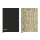 طاولة محولة مصنوعة من الخشب والفولاذ في إيطاليا - ديميترو Viadurini