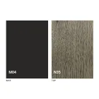 طاولة محولة مصنوعة من الخشب والفولاذ في إيطاليا - ديميترو Viadurini