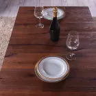 طاولة قهوة قابلة للتحويل مصنوعة من الخشب والمعدن في إيطاليا - باتروكلوس Viadurini