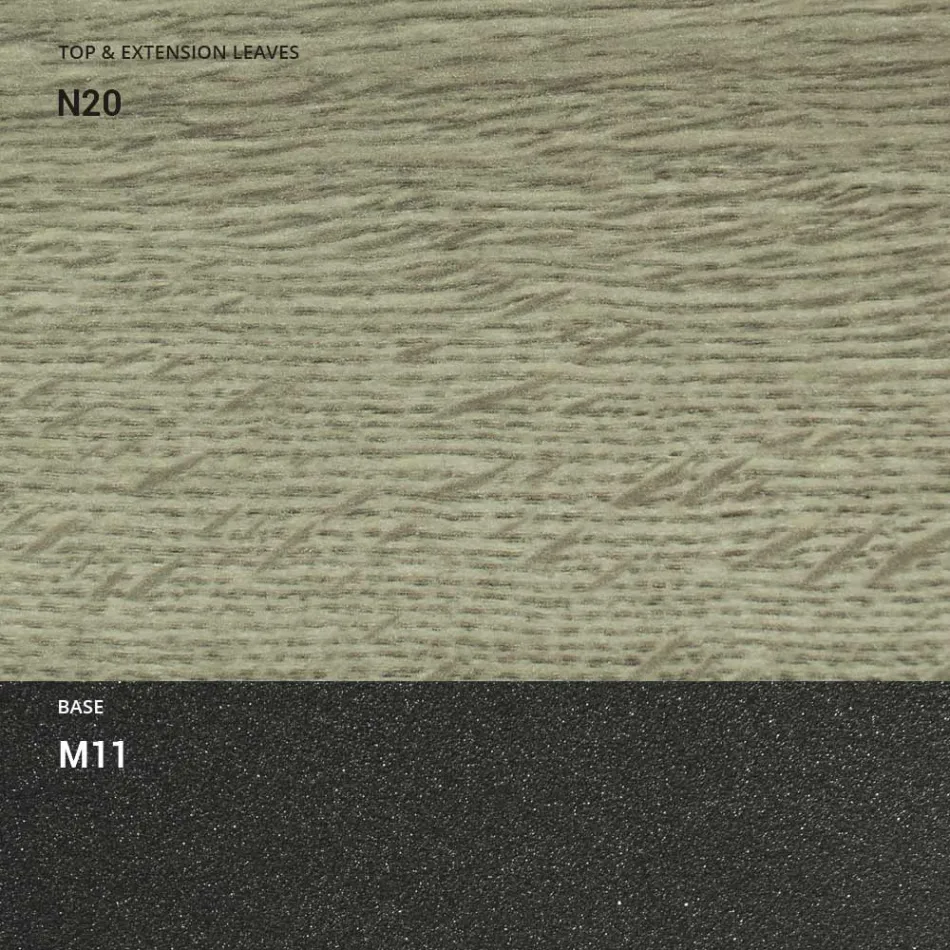 طاولة قهوة قابلة للتحويل مصنوعة من الخشب والمعدن، صنع في إيطاليا - سانروكو Viadurini