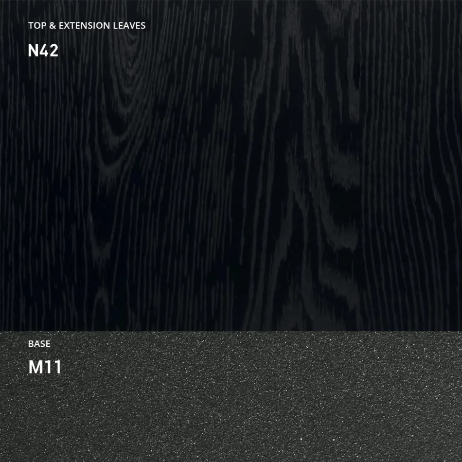 طاولة قهوة قابلة للتحويل مصنوعة من الخشب والمعدن، صنع في إيطاليا - سانروكو Viadurini