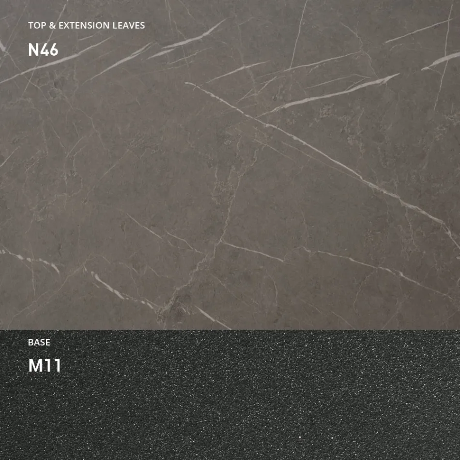 طاولة قهوة قابلة للتحويل مصنوعة من الخشب والمعدن، صنع في إيطاليا - سانروكو Viadurini