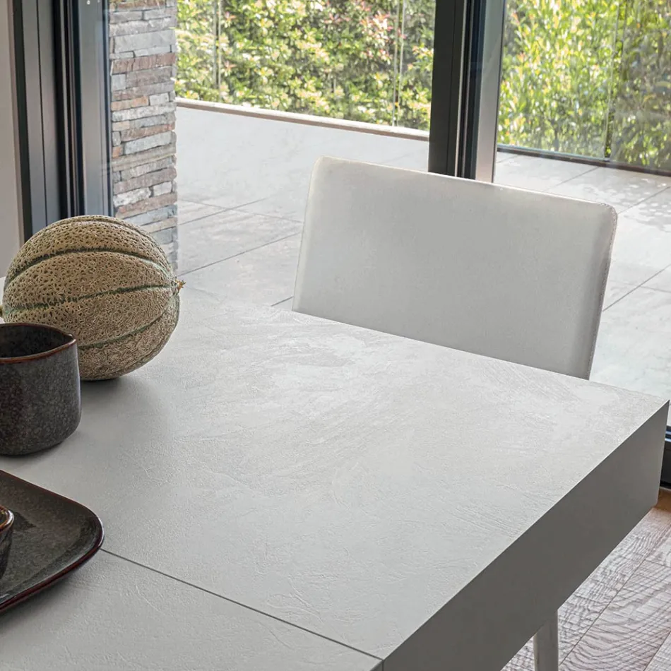 طاولة قهوة قابلة للتحويل مصنوعة من الخشب والمعدن، صنع في إيطاليا - سانروكو Viadurini