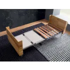 طاولة قهوة قابلة للتحويل مصنوعة من الخشب الصلب في إيطاليا - ترابوكو Viadurini