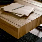 طاولة قهوة قابلة للتحويل مصنوعة من الخشب الصلب في إيطاليا - ترابوكو Viadurini