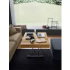 طاولة قهوة قابلة للتحويل مصنوعة من الخشب الصلب في إيطاليا - ترابوكو Viadurini