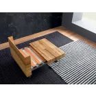 طاولة قهوة قابلة للتحويل مصنوعة من الخشب الصلب في إيطاليا - ترابوكو Viadurini