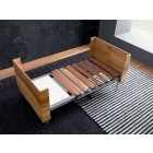 طاولة قهوة قابلة للتحويل مصنوعة من الخشب الصلب في إيطاليا - ترابوكو Viadurini