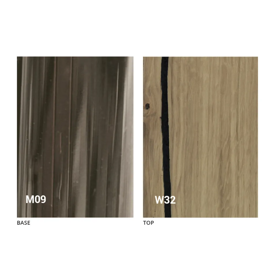 طاولة قهوة قابلة للتحويل مصنوعة من الخشب الصلب في إيطاليا - ترابوكو Viadurini