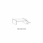 طاولة قهوة زجاجية شفافة للغاية مع حافة مشطوفة، صنع في إيطاليا - إمبريتيف Viadurini