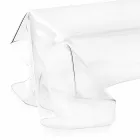 طاولة قهوة بتصميم عصري شفاف من زجاج شبكي مغطى بغطاء آسيوي Viadurini