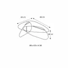 طاولة قهوة بتصميم زجاج شفاف ومدخن ومنقوش، صنع في إيطاليا - تاك تاك Viadurini