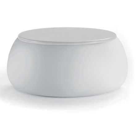 طاولة قهوة للحديقة ذات سطح دائري من البولي إيثيلين، صنع في إيطاليا - تيبالدو Viadurini