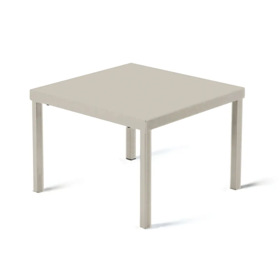 طاولة قهوة قابلة للتكديس للحديقة مصنوعة من الفولاذ المجلفن، صنع في إيطاليا - أبردين Viadurini