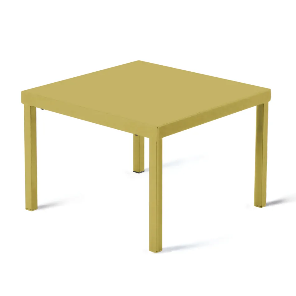 طاولة قهوة قابلة للتكديس للحديقة مصنوعة من الفولاذ المجلفن، صنع في إيطاليا - أبردين Viadurini