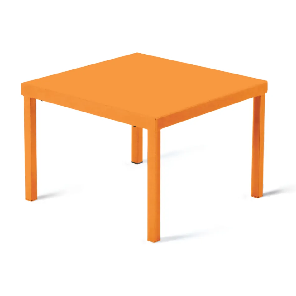 طاولة قهوة قابلة للتكديس للحديقة مصنوعة من الفولاذ المجلفن، صنع في إيطاليا - أبردين Viadurini