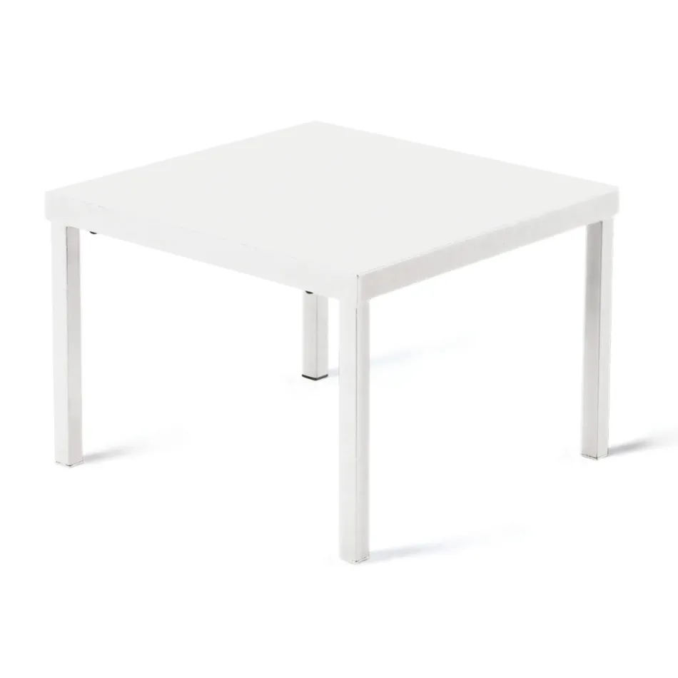 طاولة قهوة قابلة للتكديس للحديقة مصنوعة من الفولاذ المجلفن، صنع في إيطاليا - أبردين Viadurini