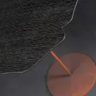 طاولة من خشب البلوط الملون الحديث باللون الموكا آندي Viadurini