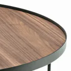 طاولة قهوة من خشب الجوز كاناليتو بأحجام مختلفة صنع في إيطاليا - جوبيو Viadurini