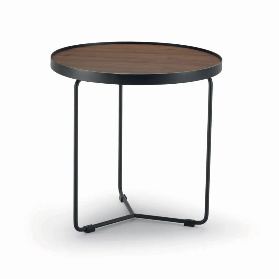 طاولة قهوة من خشب الجوز كاناليتو بأحجام مختلفة صنع في إيطاليا - جوبيو Viadurini