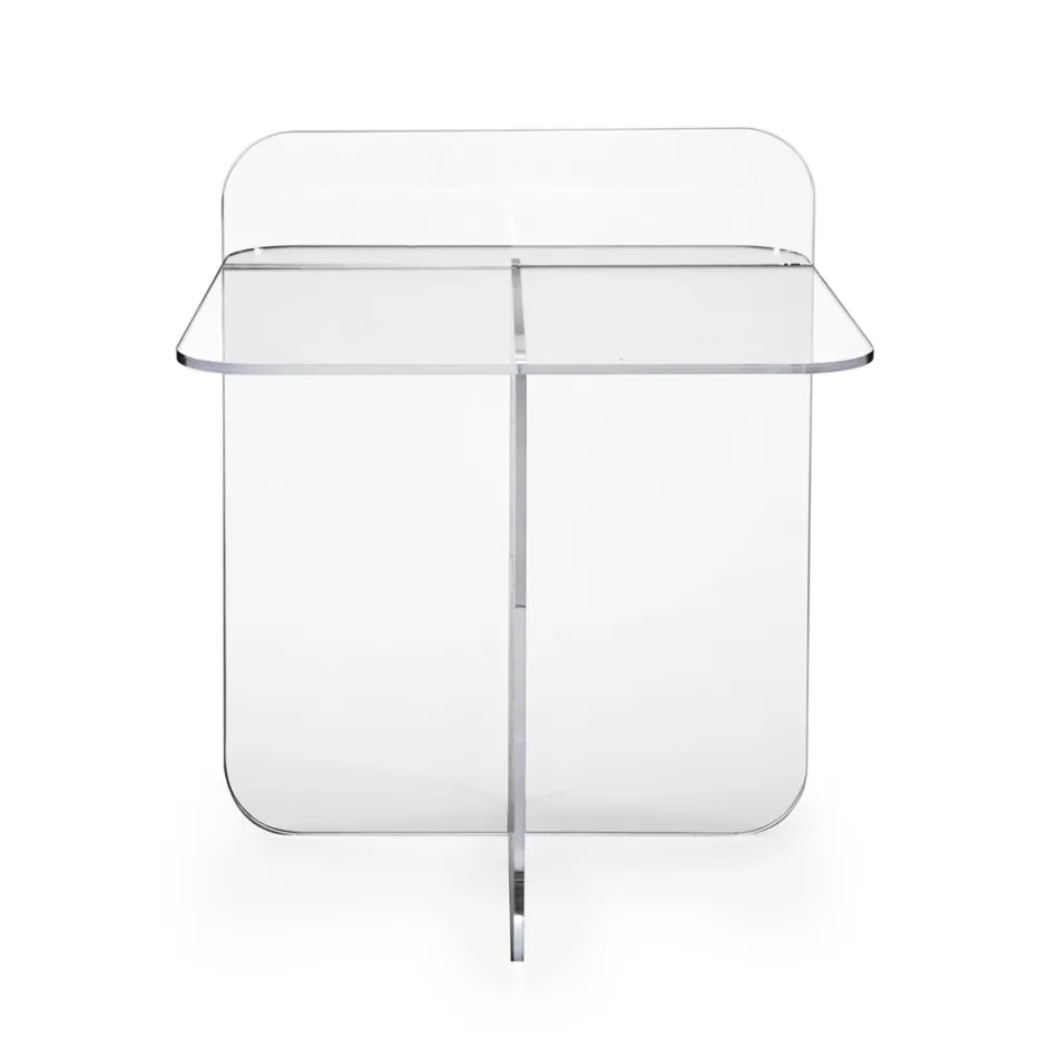 طاولة قهوة عصرية من زجاج شبكي لغرفة المعيشة، صنع في إيطاليا - أرييل Viadurini