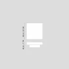 طاولة قهوة خشبية معاصرة مغطاة بالميثاكريلات لوفت كادو Viadurini