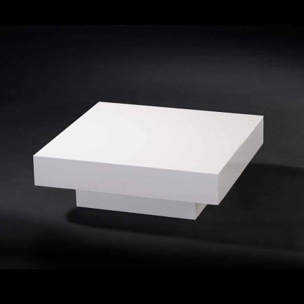 طاولة قهوة خشبية معاصرة مغطاة بالميثاكريلات لوفت كادو Viadurini