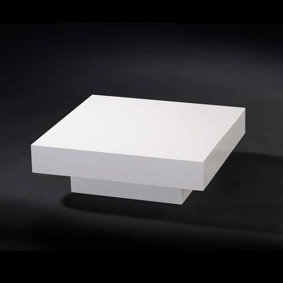 طاولة قهوة خشبية معاصرة مغطاة بالميثاكريلات لوفت كادو Viadurini