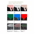 طاولة قهوة معدنية معاصرة مقطوعة بالليزر على شكل زهرة أندي Viadurini