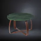 طاولة قهوة معدنية معاصرة مقطوعة بالليزر على شكل زهرة أندي Viadurini